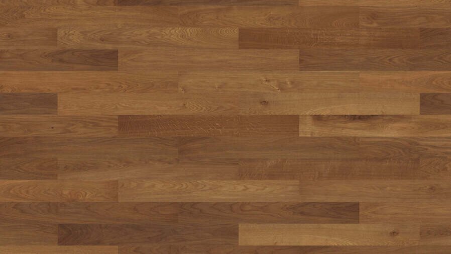 Fiskbensparkett i storformat Prestige - Rökt ek Markant borstad nL+