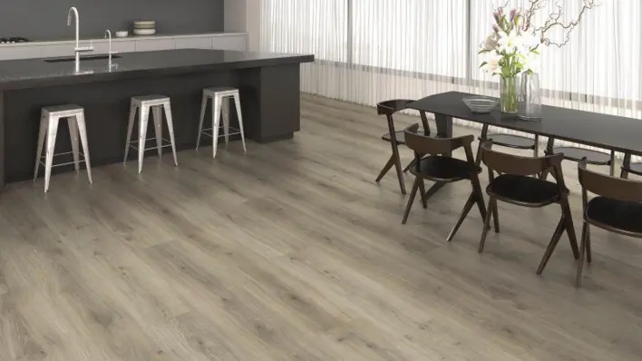 Haro laminatgolv, Grand Via Aqua - Ek Emilia, Sammetgrå