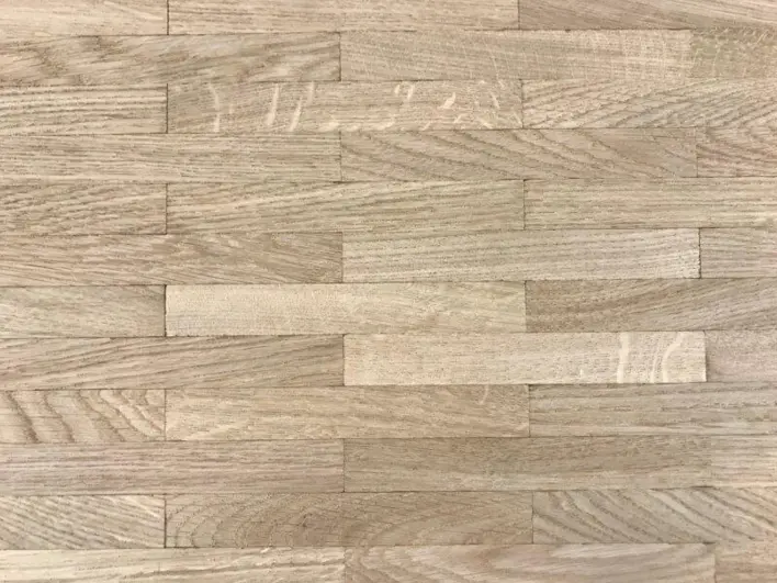 Ek mosaik i engelskt förband - fingerparkett