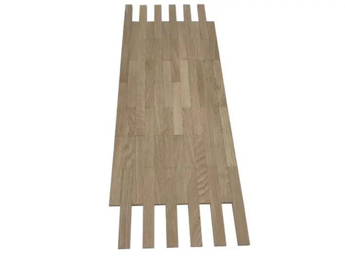 Ek mosaik i engelskt förband - fingerparkett