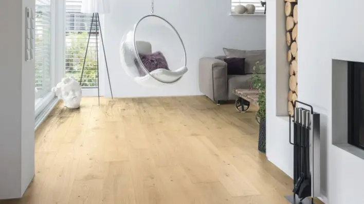 Haro plankegolv - Ek ljusvit Markant borstad nL+