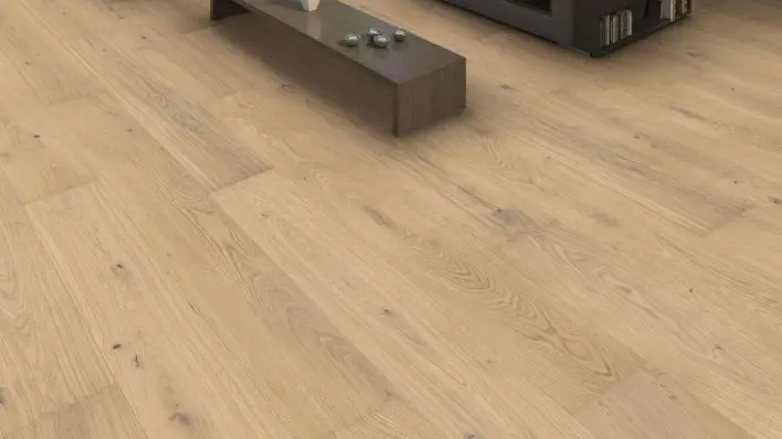 Haro plankegolv - Ek ljusvit Markant borstad nL+