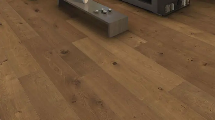 Haro plankgolv - Afrikansk Ek Light invisible Universal borstad nL+