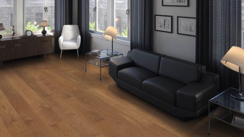 Stavparkettplanka Maxim - Rökt Ek Markant borstad nD