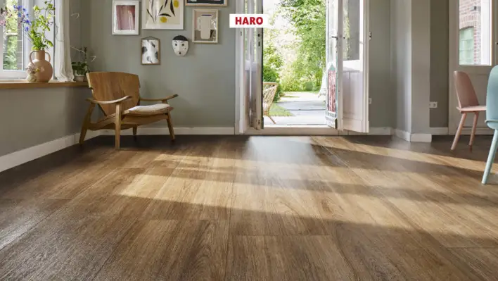 Haro laminatgolv, Gran Via Aqua - Ek Eleganza, Rökt