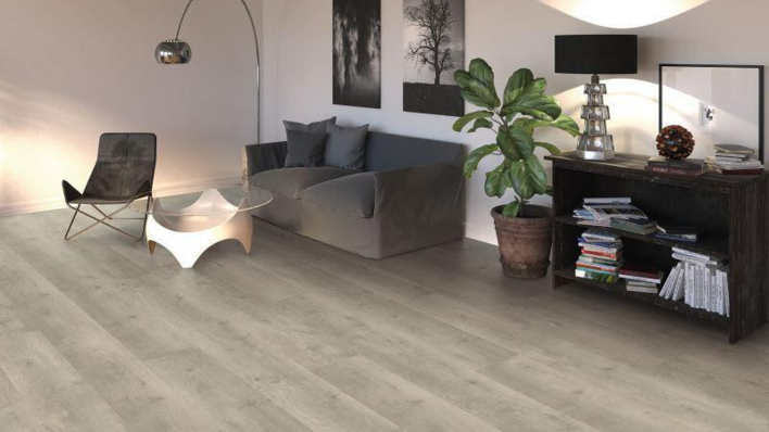 Haro laminatgolv, Gran Via - Ek Bergamo, Silvergrå