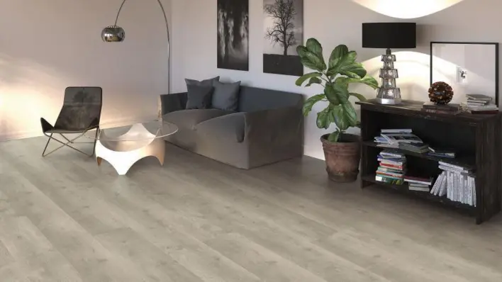 Haro laminatgolv, Gran Via - Ek Bergamo, Silvergrå