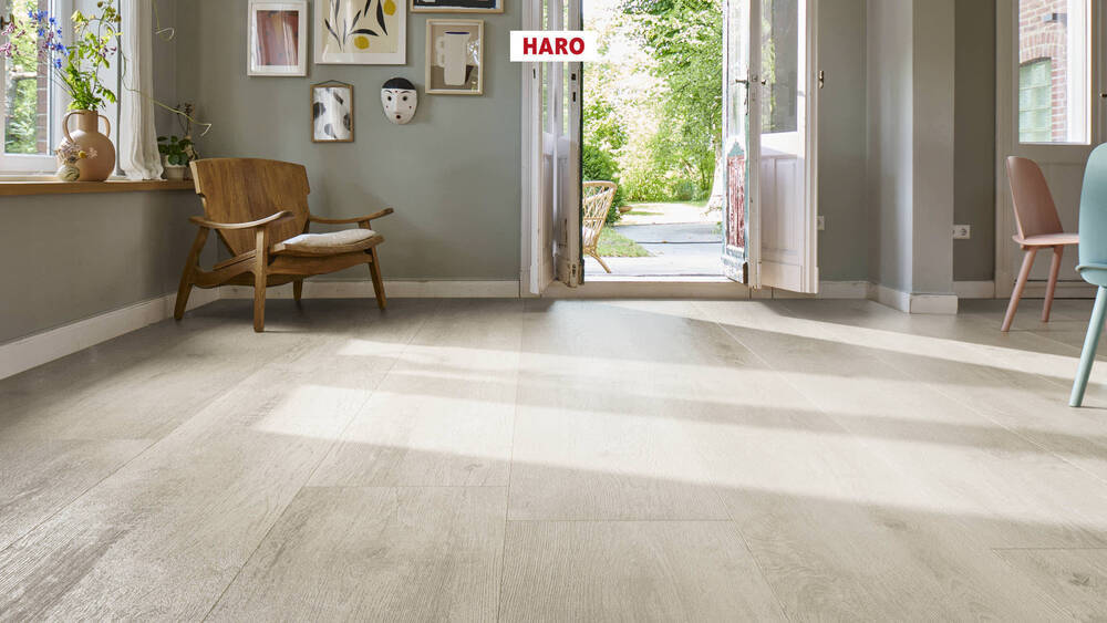 Haro laminatgolv, Gran Via - Ek Bergamo, Silvergrå