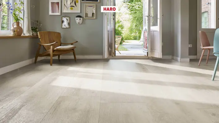 Haro laminatgolv, Gran Via - Ek Bergamo, Silvergrå