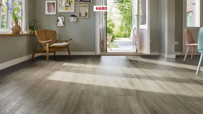 Haro laminatgolv, Gran Via - Ek Eleganza, Antikgrå