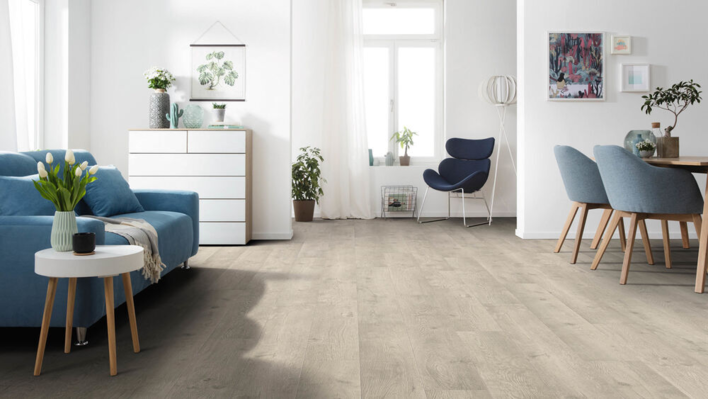 Haro laminatgolv - Plankgolv, Ek Bergamo, Silvergrå