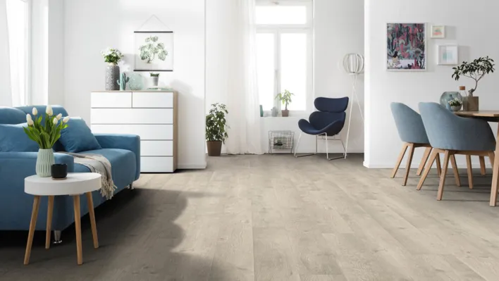 Haro laminatgolv - Plankgolv, Ek Bergamo, Silvergrå - RESTPARTI