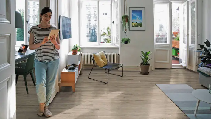 Haro laminatgolv - Plankgolv, Ek Veneto, Mocca