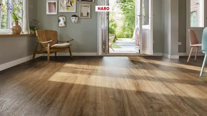 Haro laminatgolv Aqua - Plankgolv, Ek Eleganza rökt