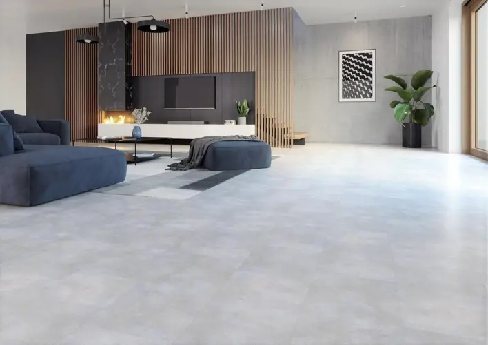 BiClick vinyl klickgolv - Alpi ljus betongplatta