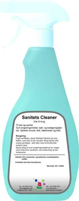 Sanitets Cleaner – Rengöringsmedel och avkalkning för sanitet - RESTSALG