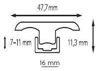 BerryAlloc, Färgmatchande T-profil 200 cm.  - INGEN RETURRET!