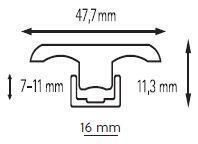 BerryAlloc, Färgmatchande T-profil 200 cm.  - INGEN RETURRET!