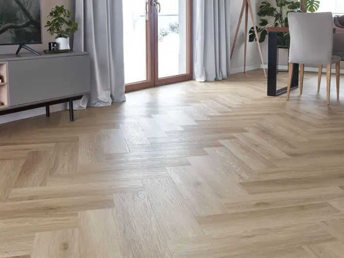 Amaron vinyl fiskbensparkett - Wembley Oak CA159