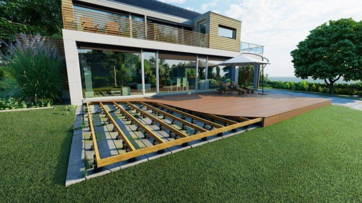 Knudsen terrassats för höjning