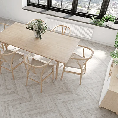 Wiking Q-loc Woodura Ek sillben - Vit hårdvaxolja