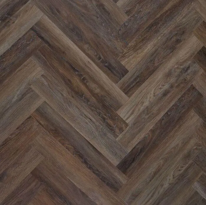 Timberman Novego Vinylplanka - Sillbensmönster Rökt ek