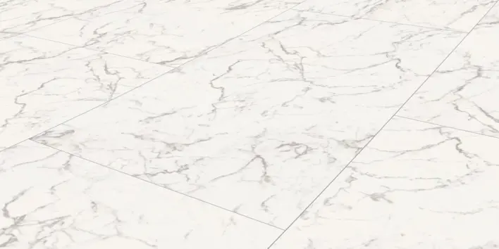 SPC vinyl klickgolv - D2921 Carrara Marble platta