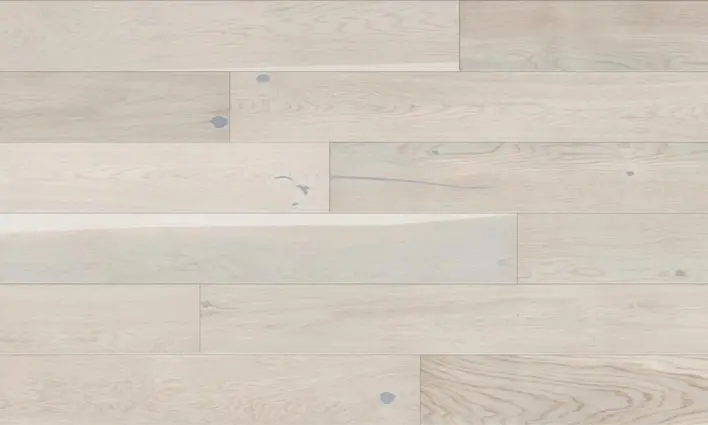 Trägolv - Ekplanka, Cappuccino, Borstad Vit mattlack