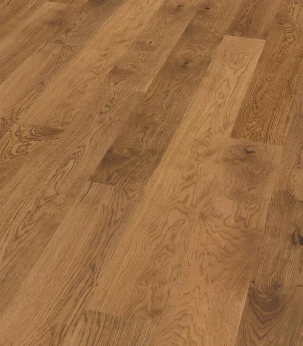 Ekplanka Rustik Semirökt Borstad Mattlack, 2450 x 240 mm.