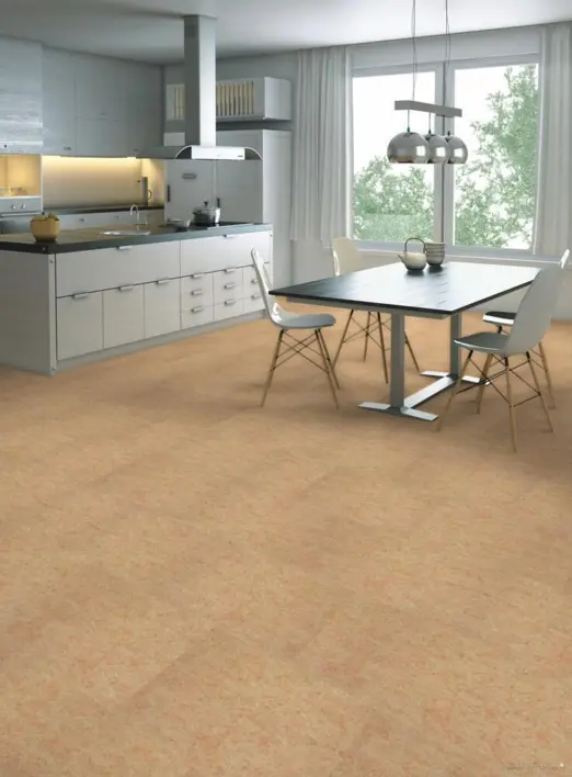 Ziro Lino-Click linoleumplatta - Crema