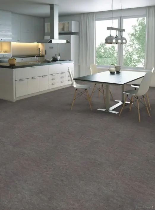 Ziro Lino-Click linoleumplatta, Platin - REA