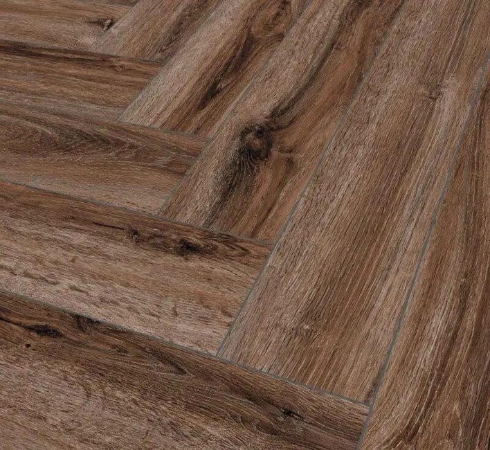 SPC vinyl klickgolv - Fiskben, Portland Oak P1005