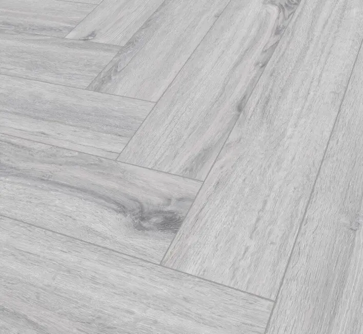 SPC vinyl klickgolv - Fiskben, Ice Oak P1007