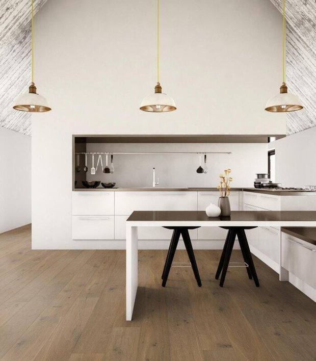 Ek Jungfrau Planka Borstad Mattlack