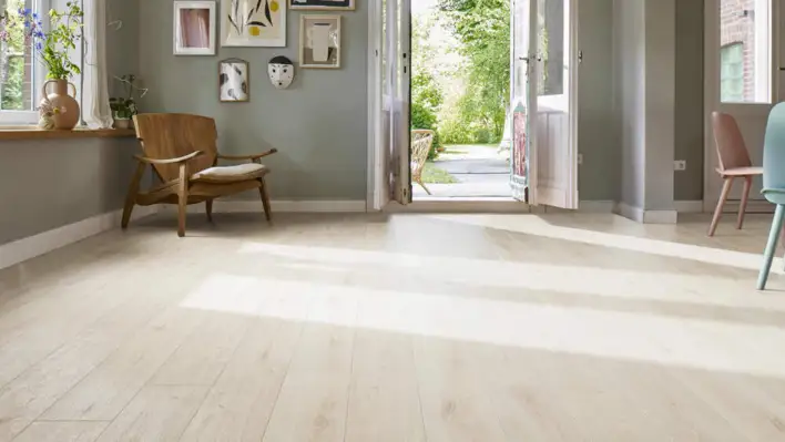 Laminatgolv, Plankgolv Ek Siena sammetsvit