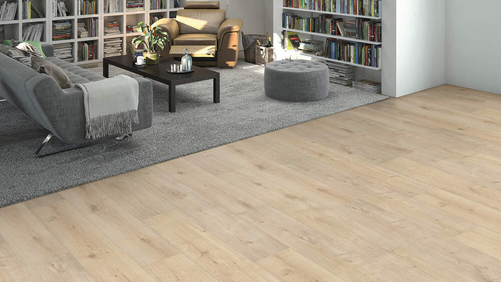 Laminatgolv, Plankgolv Ek Siena sammetsvit