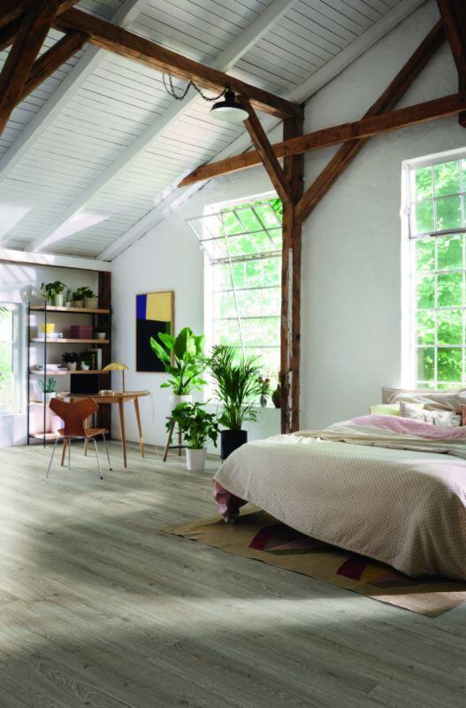 Haro laminatgolv - Plankgolv, Ek Flavia grå