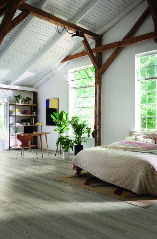 Haro laminatgolv - Plankgolv, Ek Flavia grå