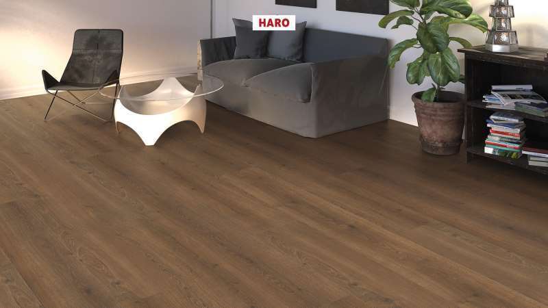 Haro laminatgolv, Grand Via Aqua - Ek Flavia rökt