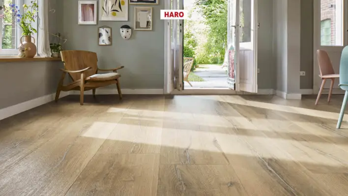 Haro laminatgolv, Grand Via Aqua - Ek Metallic natur