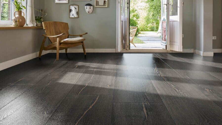 Haro laminatgolv, Grand Via Aqua - Ek Metallic svart