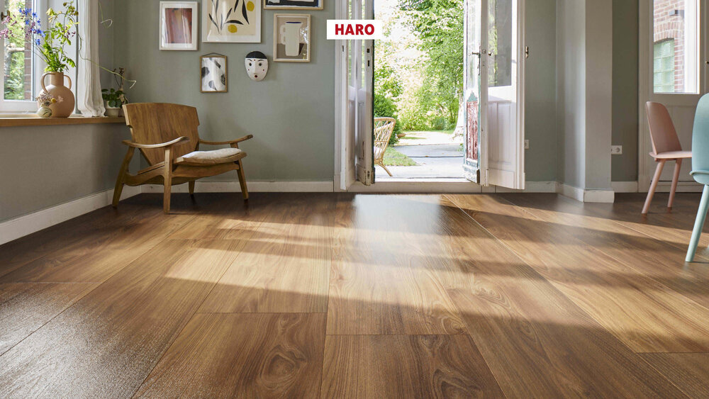 Haro laminatgolv, Grand Via Aqua - Valnöt Vario