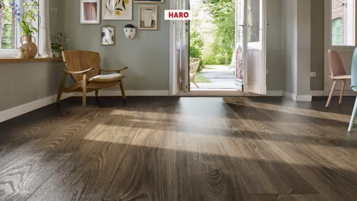 Haro laminatgolv Aqua - Plankgolv, Akacie Vario