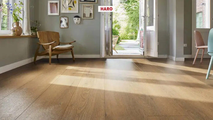 Haro laminatgolv Aqua - Plankgolv, Ek Flavia rökt