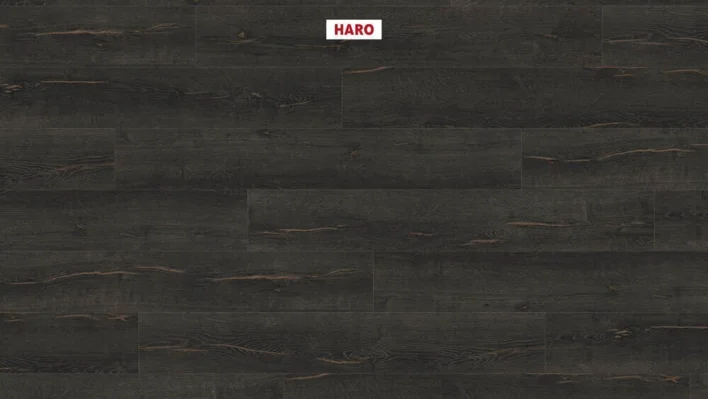 Haro laminatgolv Aqua - Plankgolv, Ek Metallic svart