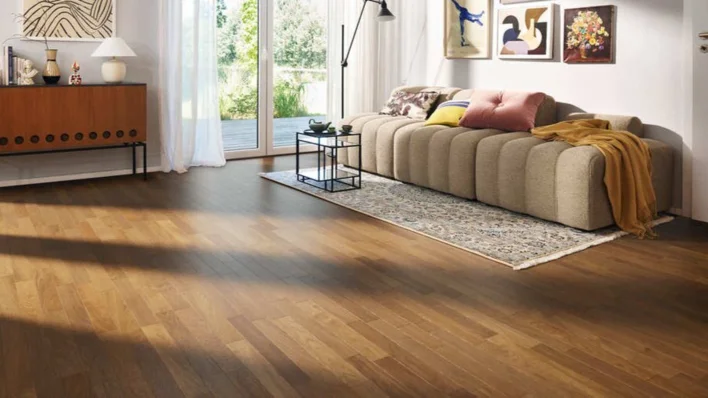 Sillbensparkett Allegro - Rökt Ek Naturale borstad nL+