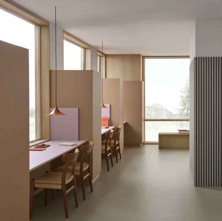 Bordlinoleum - Forbo Furniture Desktop Walnut