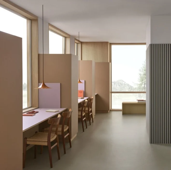 Bordlinoleum - Forbo Furniture Desktop Walnut