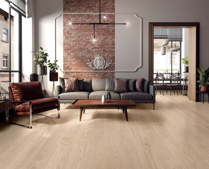 Moland Circular Plank, Ek French White