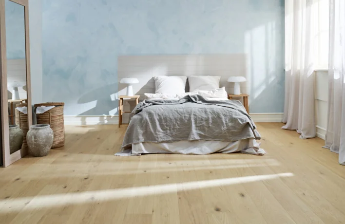 Timberman Slotsplank - Ek Accent borstad, Ultramat lack vit